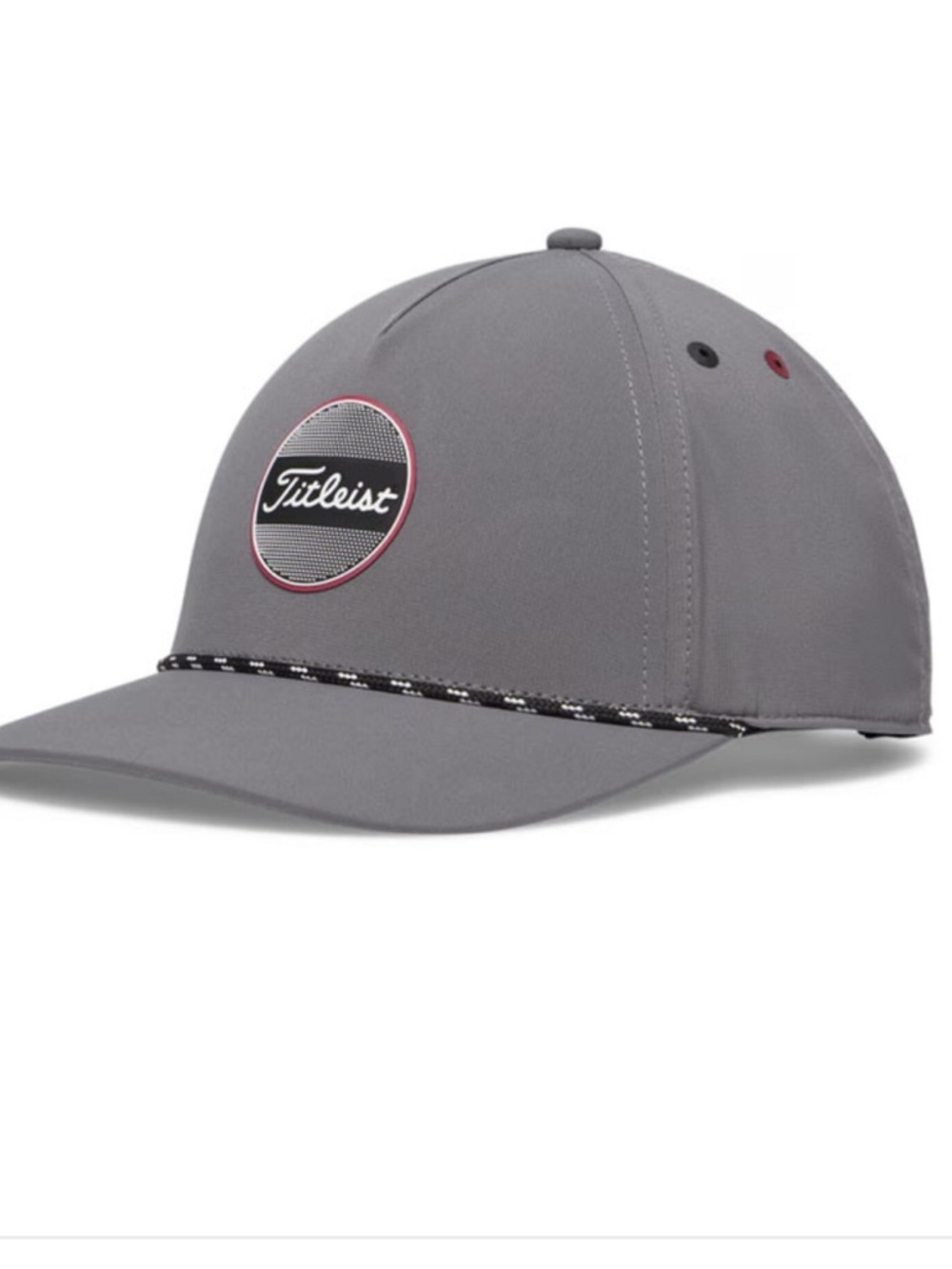 Titleist Boardwalk Rope Hat Charcoal/Crimson NWT